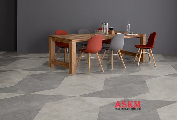 Polyflor Expona Design Stone and Abstract PUR Factory Cement 9137 Factory Cement