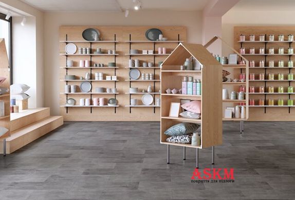 Polyflor Expona Commercial Stone and Abstract PUR Raw Cement 5055 Raw Cement