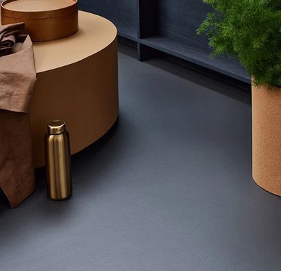 Forbo Marmoleum Solid Cocoa 3583 chocolate blues chocolate blues