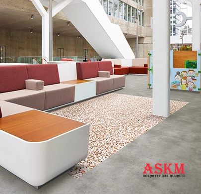 Forbo Modul'up Compact Graphic 9406UP43C coral terrazzo coral terrazzo