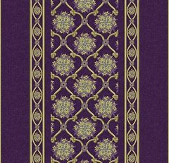 Forbo Flotex hospitality & leisure Floral 253203 Chambord Border Prune Chambord Border Prune