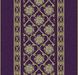 Forbo Flotex hospitality & leisure Floral 253203 Chambord Border Prune Chambord Border Prune