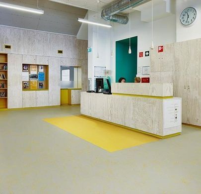 Forbo Marmoleum Solid Concrete 3733 yellow shimmer yellow shimmer