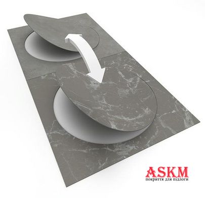 Forbo Allura Dryback Material 63552DR7 grey marble circle grey marble circle