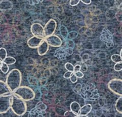 Forbo Flotex hospitality & leisure Floral 241001 Bloom Navy Bloom Navy