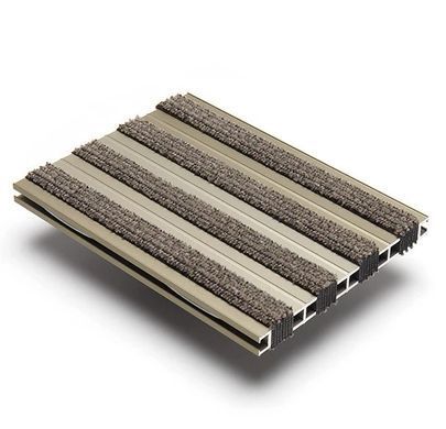 Вхідна система Forbo Nuway Tuftiguard Sand Anodised - Classic Grey Wiper - Closed Sand-Grey