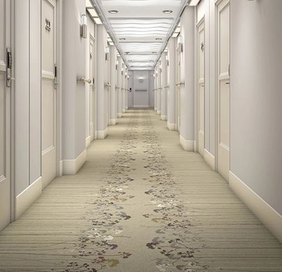 Forbo Flotex hospitality & leisure Floral 254201 Edlder Border Almond Edlder Border Almond