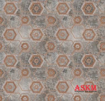 Forbo Flotex hospitality & leisure Geometric / Graphic 255105 Enigma Large Rust Enigma Large Rust