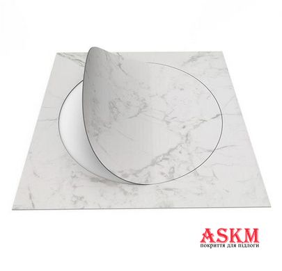 Forbo Allura Dryback Material 63550DR7 white marble circle white marble circle