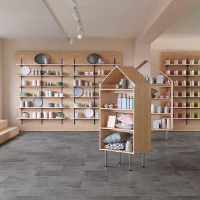 Polyflor Expona Commercial Stone and Abstract PUR Industrial Steel 5101 Industrial Steel
