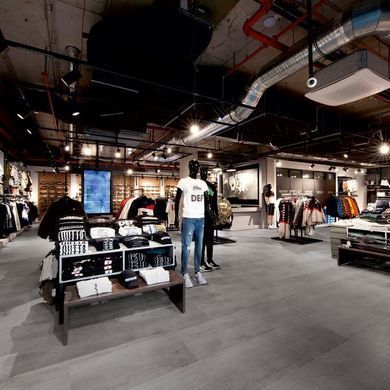Polyflor Expona Commercial Stone and Abstract PUR Industrial Steel 5101 Industrial Steel