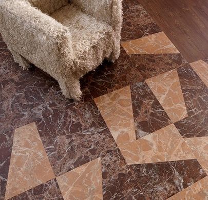 Forbo Allura Dryback 0.55 Material 63786DR5 terra marble trapezoid terra marble trapezoid